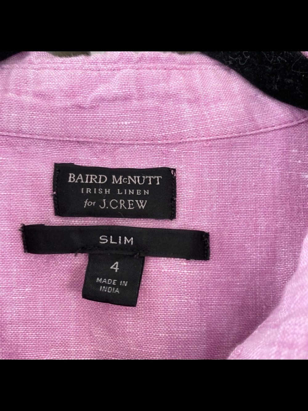 J.Crew Baird McNutt Irish Linen Pink Button Down Shirt Size 4 Slim Resort Beach - Picture 3 of 9